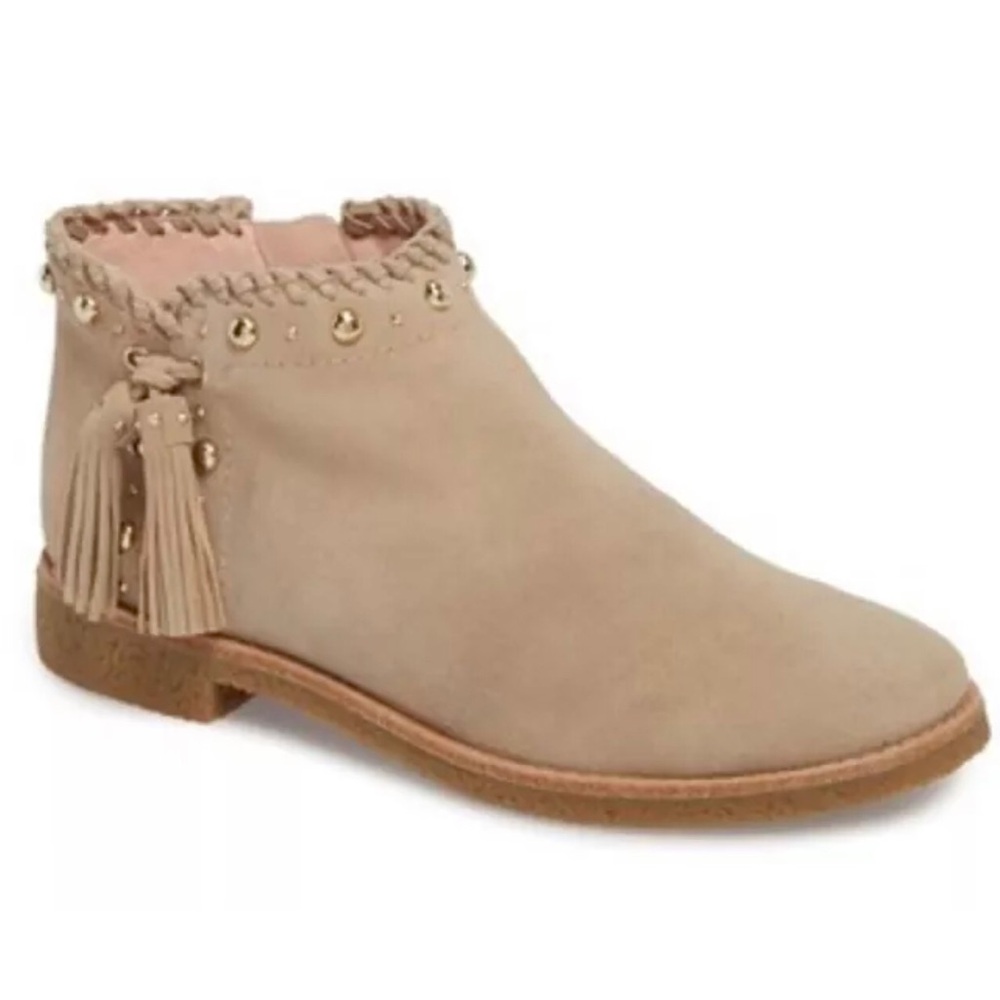 Kate Spade Ankle Boots Booties Studs Tassels Size 6.5 - Picture 2 of 10
